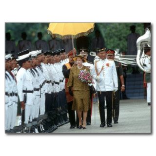 No.110 HM Queen Elizabeth II Malaysia 1989 Post Card