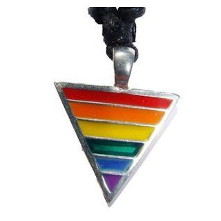 Gay Rainbow Sisters Gay Pride Pendant Triangle Jewelry