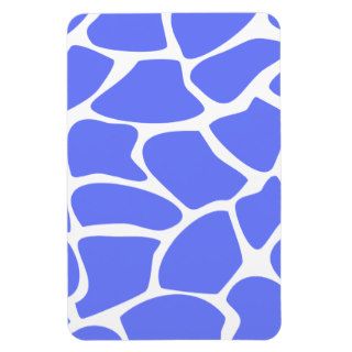 Giraffe Print Pattern in Cornflower Blue. Magnet