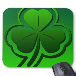 Three leaf clover   Irish   St Patrick's mouse pad