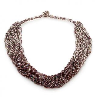 Himalayan Gems™ Multi Strand Ombré Potay Bead 25" Necklace