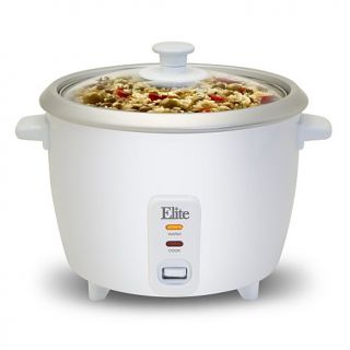 Elite Gourmet 16 Cup Rice Cooker with Steam Tray
