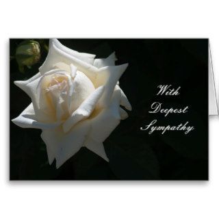With Deepest Sympathy Template Card