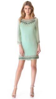 alice + olivia Embellished Bell Sleeve Dress