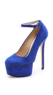 Olcay Gulsen Extreme Platform Pumps with Ankle Strap
