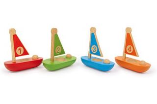 wooden boat by harmony at home children's eco boutique