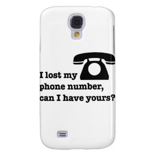 I lost my phone number, can I have yours? Samsung Galaxy S4 Cover