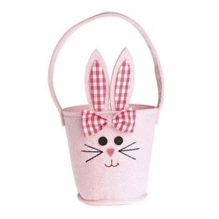 felt bunny basket by little ella james