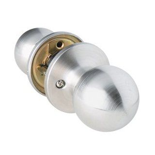 Ball Passage (Hall & Closet) Door Knob in Brushed Chrome   Doorknobs  