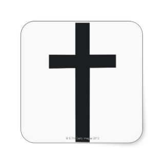 Latin Cross Square Stickers