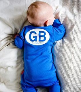 personalised 'goldenboy' baby romper by jack spratt baby