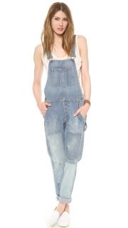 True Religion Erin Relaxed Overalls