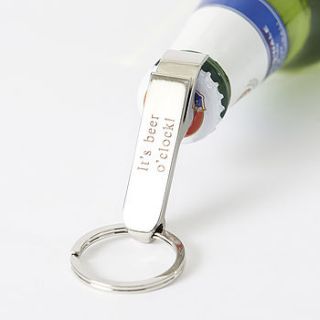 personalised bottle opener keyring by suzy q