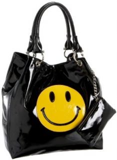 SR SQUARED by Sondra Roberts Smile Tote,Black,one size Shoes