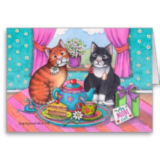 Bud & Tony #83 Mother's Day Tea Notecard Greeting Cards
