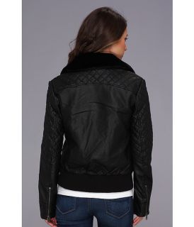 French Connection Fast Faux Leather Jet 75AXD Jacket