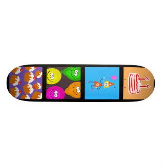 Birthday Tile Wallpaper Custom Skateboard