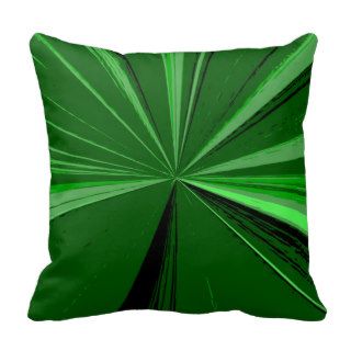Emerald Green Vanishing Point Pillow