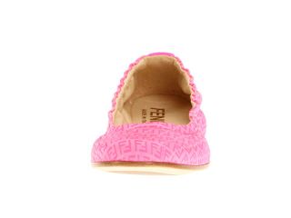 Fendi Kids Girls Hot Pink Logo Ballerina Flat (Little Kid/Big Kid)
