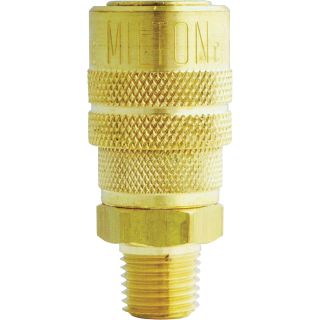 Milton M-Style Coupler — 3/8in. MNPT, Model# S-719  Air Couplers   Plugs