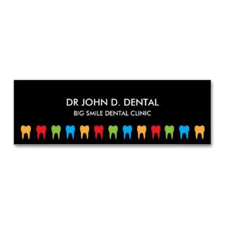 Dentist, dental business or profile card business card