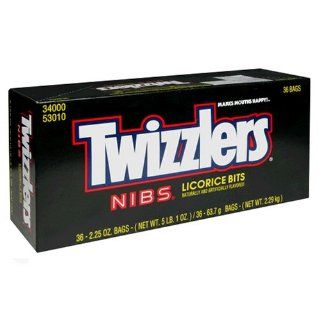 Twizzlers Licorice Nibs, 2.25 Ounce Bags (Pack of 36)  Licorice Candy  Grocery & Gourmet Food