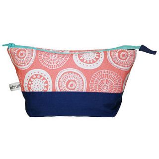 flower cosmetic bag by pink grapefruit