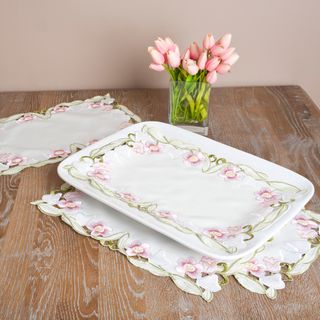 Embroidered and Cutwork Table Linen Table Linens