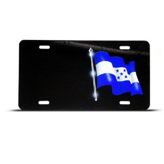 Honduras Flag Novelty Airbrushed Metal License Plate Sign Tag Automotive
