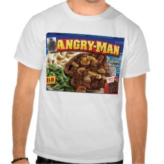 Hungry man angry man tee shirts