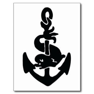 Nautical tattoo postcards