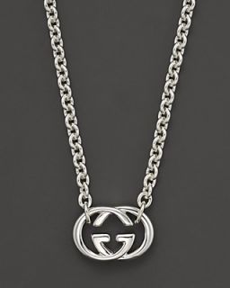 Gucci Sterling Silver "Britt" Necklace, 18"'s