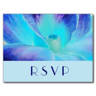 The Blue Orchid RSVP Postcard