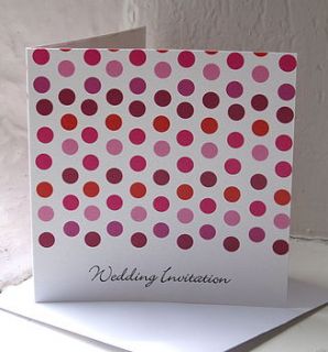 polka dot wedding party stationery by chandler invitations