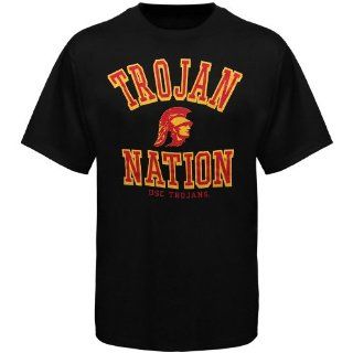 NCAA USC Trojans Slogan T Shirt   Black (Small)  Sports Fan T Shirts  Sports & Outdoors