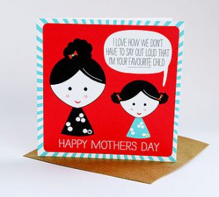 favourite child mothers day card by allihopa