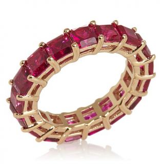 Jean Dousset Colored Stone Vermeil Eternity Band Ring