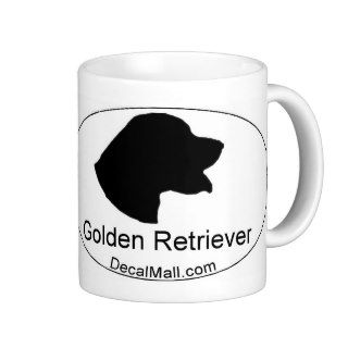 Golden Retriever Coffee Mug Head Silhouette