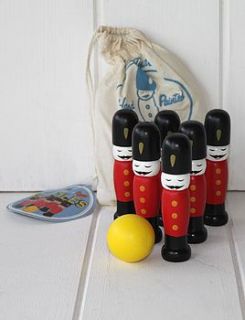 wooden london soldier skittles by posh totty designs interiors