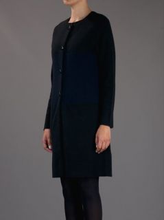 Allude Contrast Panel Coat