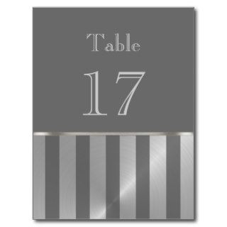 Bar Mitzvah Gray and Silver Stripe Post Card