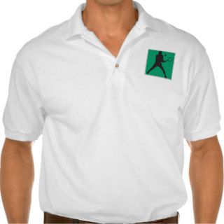 male tennis player silhouette design polo shirts