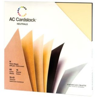 Neutrals 12x12 AC Cardstock Pack (American Crafts)