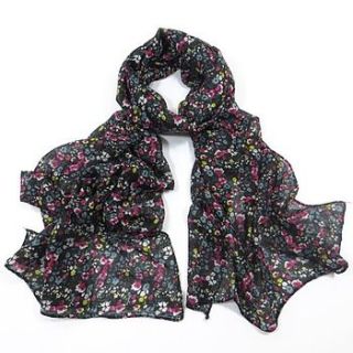 vibrant flower scarf by molly & pearl