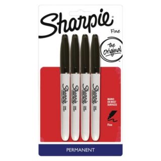 Sharpie 4ct Fine Tip Marker   Black