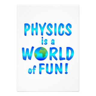 Physics Fun Personalized Invitations