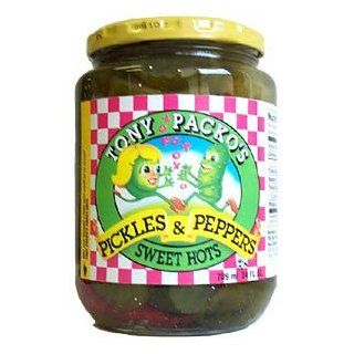 Tony Packo Pickle & Pepper Sweet Hot 24oz   4 Unit Pack  Grocery & Gourmet Food