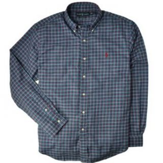 Polo Ralph Lauren Mens Classic Fit Twill Plaid Button Down Shirt (Small) at  Men�s Clothing store