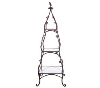 3 Tier Etagere with Birds and Flowers by Valerie —