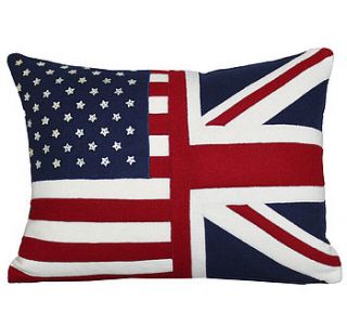 stars and stripes union jack cushion by jane hornsby